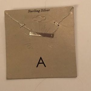 Have sterling silver initial neckless